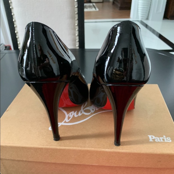 Christian Louboutin authentic Ron Ron pumps heels size 7 patent leather - Picture 3 of 8
